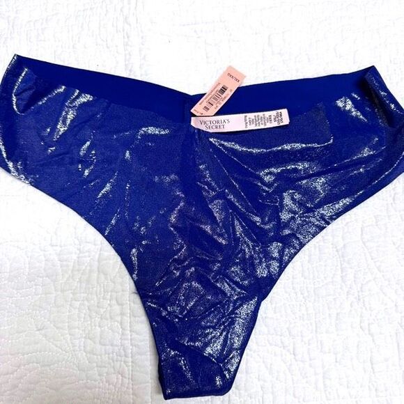 NWT Victoria’s Secret dream shimmer string xxl royal blue - Picture 1 of 7